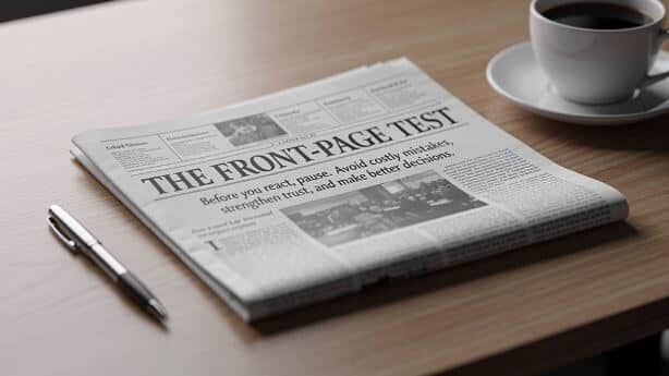 The Front-Page Test