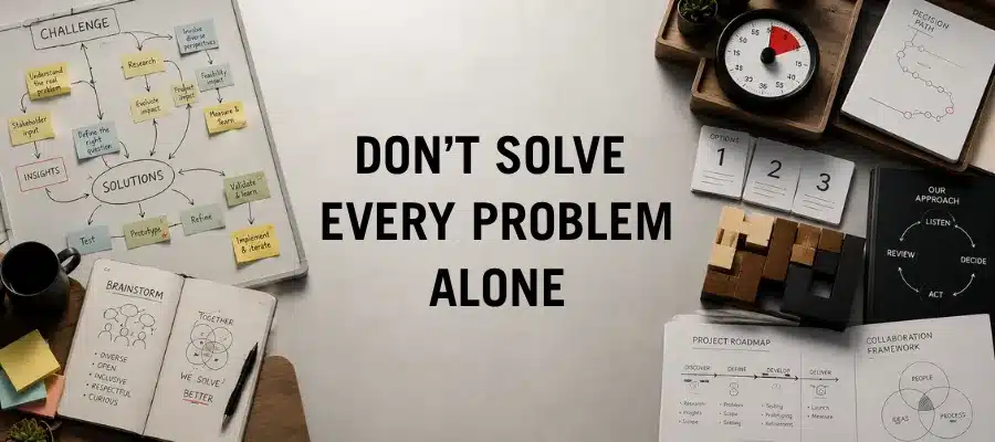 Don't Solve Every Problem Alone